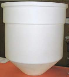 Open Top Cone Bottom Polypropylene Tank